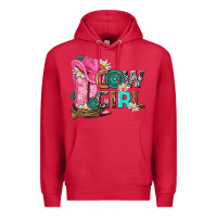 Cardinal western cowgirl Premium Hoodie - NancyCooperArtShop