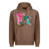 Chestnut western cowgirl Premium Hoodie - NancyCooperArtShop