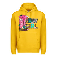Lemon western cowgirl Premium Hoodie - NancyCooperArtShop