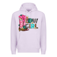Lilac western cowgirl Premium Hoodie - NancyCooperArtShop