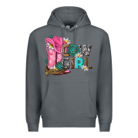 Rock western cowgirl Premium Hoodie - NancyCooperArtShop