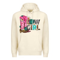 Sandshell western cowgirl Premium Hoodie - NancyCooperArtShop