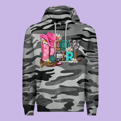 Western Cowgirl Premium Hoodie Designed By Nancycooperartshop