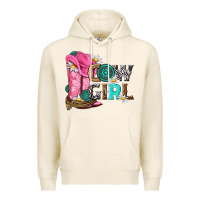 Tofu western cowgirl Premium Hoodie - NancyCooperArtShop