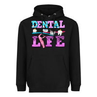 Black dental life with teeth Heavyweight Hoodie - AdoDesignShop