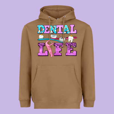 Dental Life With Teeth Heavyweight Hoodie Designed By Adodesignshop