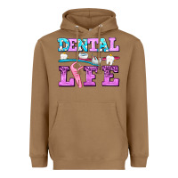 Toasted Coconut dental life with teeth Heavyweight Hoodie - AdoDesignShop