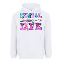 White dental life with teeth Heavyweight Hoodie - AdoDesignShop