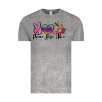 Cloud Rock peace love hair Vintage Tee - BarkalooDesign