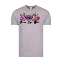 Vintage Zinc peace love hair Vintage Tee - BarkalooDesign
