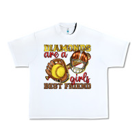 White diamonds are a girls best friend softball Urban Heavy Tee - texasbilliewilder