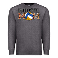 Charcoal Heather volleyball mom Premium Sweatshirt - AdoDesignShop