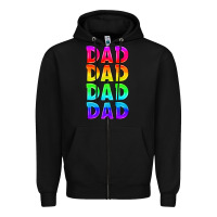 Black lgbtq dad Zipper Hoodie - HRA Design Shop