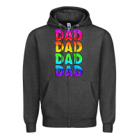 Charcoal Heather lgbtq dad Zipper Hoodie - HRA Design Shop