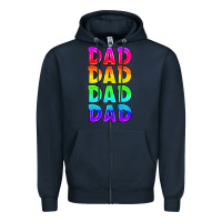 Navy lgbtq dad Zipper Hoodie - HRA Design Shop