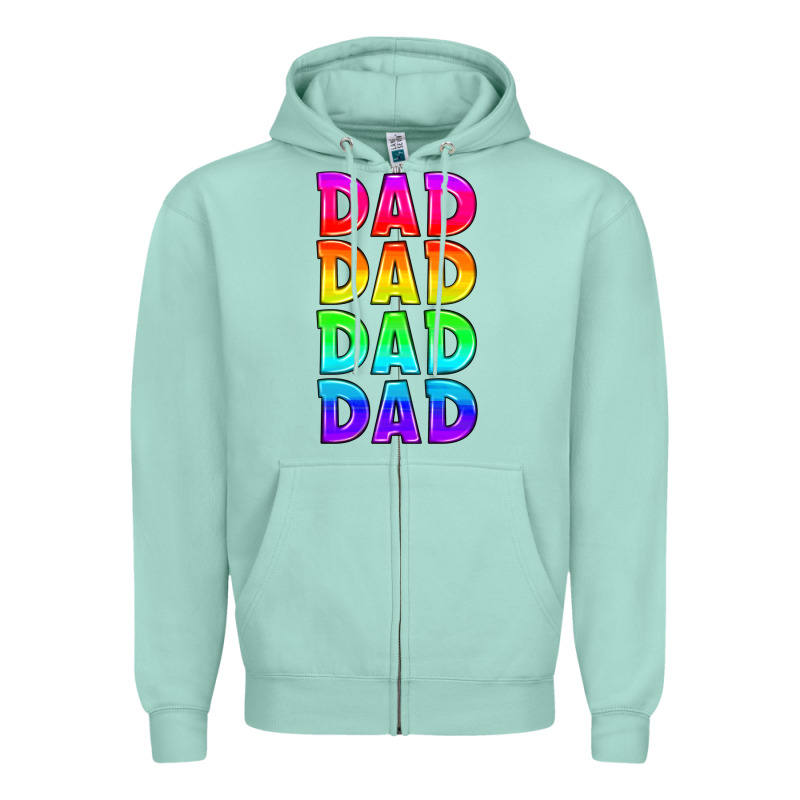 Lgbtq Dad Zipper Hoodie by HRA Design Shop | Teevron