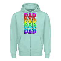 Seafoam lgbtq dad Zipper Hoodie - HRA Design Shop