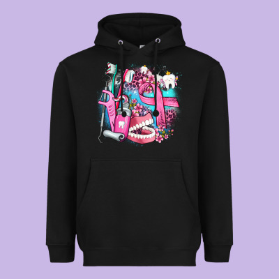 Dental Elements And Cancer With Cowhide And Leopard Heavyweight Hoodie Designed By Adodesignshop