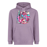 Lavender dental elements and cancer with cowhide and leopard Heavyweight Hoodie - AdoDesignShop