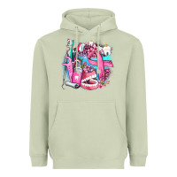 Matcha dental elements and cancer with cowhide and leopard Heavyweight Hoodie - AdoDesignShop