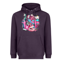 Plum dental elements and cancer with cowhide and leopard Heavyweight Hoodie - AdoDesignShop