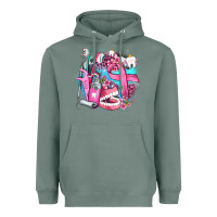 Sage dental elements and cancer with cowhide and leopard Heavyweight Hoodie - AdoDesignShop