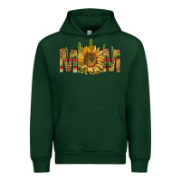 Forest Green Western Mom With Sunflower Urban Hoodie - BundleAndBundleShop