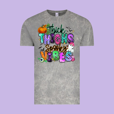 Vintage Tee Thick thighs spooky vibes