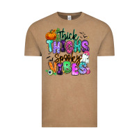Vintage Coffee Thick thighs spooky vibes Vintage Tee - RanaPortraitStore
