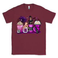 Burgundy wednesday coffee cups Classic Tee - Zillion Design Studio