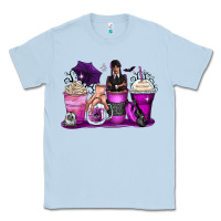 Dusty Blue wednesday coffee cups Classic Tee - Zillion Design Studio