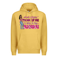 Antique Gold what other think of me is none of my business Premium Hoodie - NancyCooperArtShop