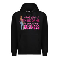 Black what other think of me is none of my business Premium Hoodie - NancyCooperArtShop
