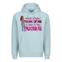 Blue Mist what other think of me is none of my business Premium Hoodie - NancyCooperArtShop