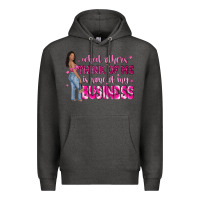 Charcoal Heather what other think of me is none of my business Premium Hoodie - NancyCooperArtShop
