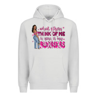 Dove Grey what other think of me is none of my business Premium Hoodie - NancyCooperArtShop