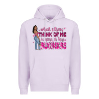 Lilac what other think of me is none of my business Premium Hoodie - NancyCooperArtShop
