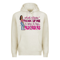 Oatmeal Heather what other think of me is none of my business Premium Hoodie - NancyCooperArtShop