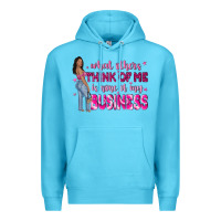 Ocean Blue what other think of me is none of my business Premium Hoodie - NancyCooperArtShop