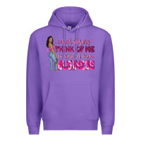Purple what other think of me is none of my business Premium Hoodie - NancyCooperArtShop
