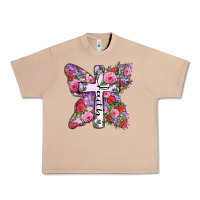 Burro faith butterfly cross Urban Heavy Tee - Zillion Design Studio