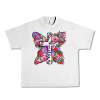 Lunar Rock faith butterfly cross Urban Heavy Tee - Zillion Design Studio