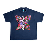 Navy faith butterfly cross Urban Heavy Tee - Zillion Design Studio
