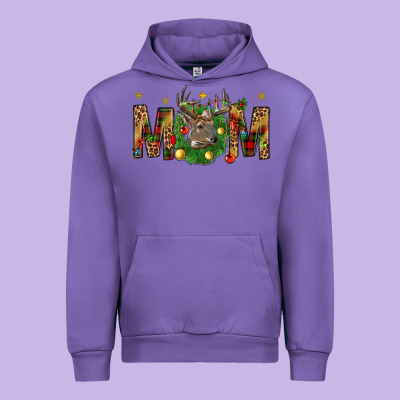 Western Mom With Reindeer Urban Hoodie Designed By Bundleandbundleshop