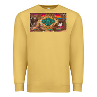 Antique Gold western gemstone and leopard with serape licanse plate Premium Sweatshirt - Artiststas