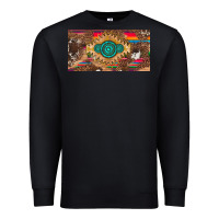 Black western gemstone and leopard with serape licanse plate Premium Sweatshirt - Artiststas
