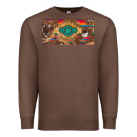 Chestnut western gemstone and leopard with serape licanse plate Premium Sweatshirt - Artiststas
