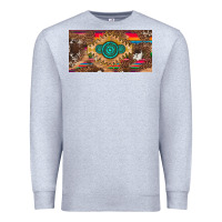 Heather Grey western gemstone and leopard with serape licanse plate Premium Sweatshirt - Artiststas