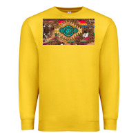 Lemon western gemstone and leopard with serape licanse plate Premium Sweatshirt - Artiststas