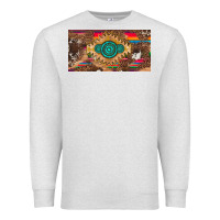 Oatmeal Heather western gemstone and leopard with serape licanse plate Premium Sweatshirt - Artiststas